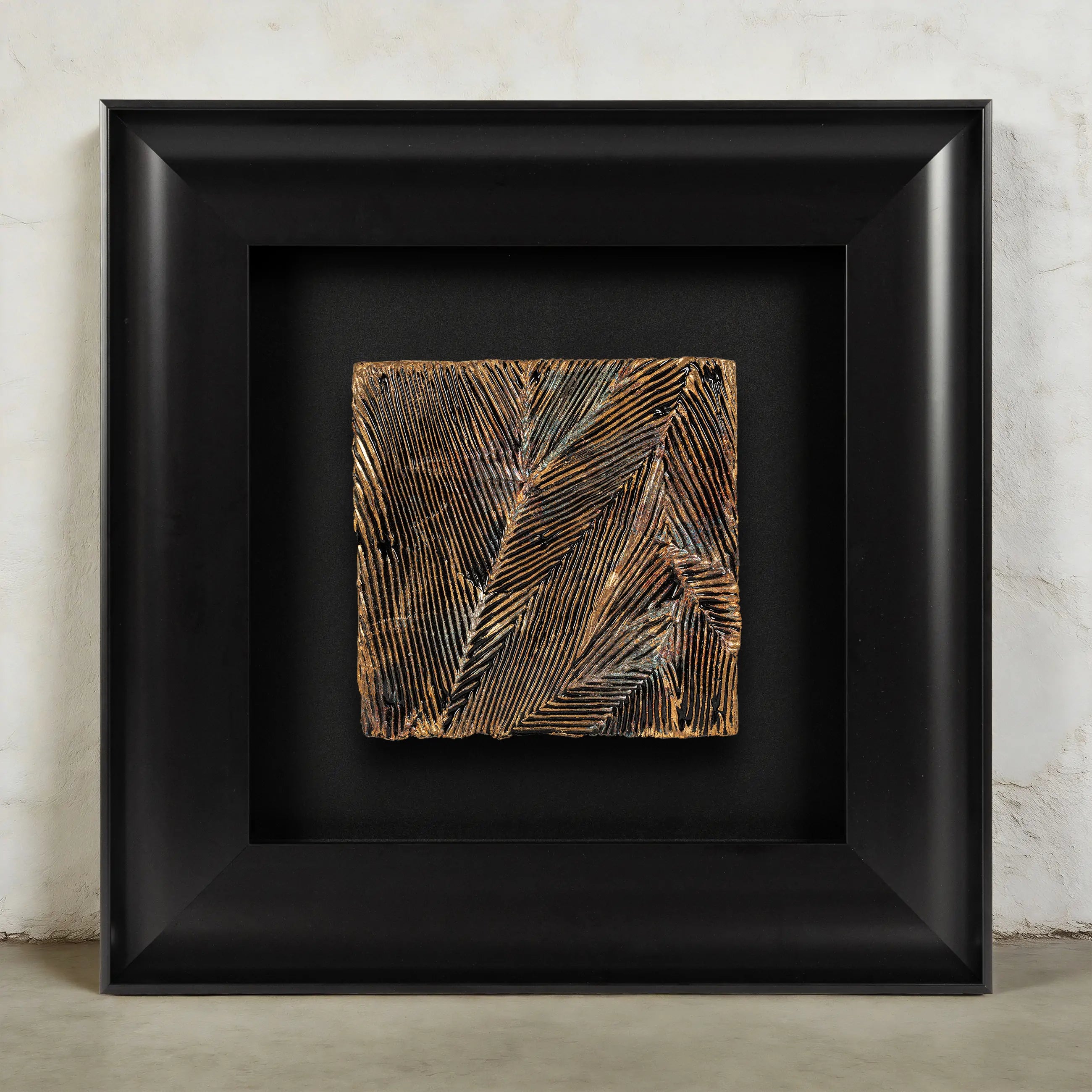 Striae — Patinated Foil · Aura Frame