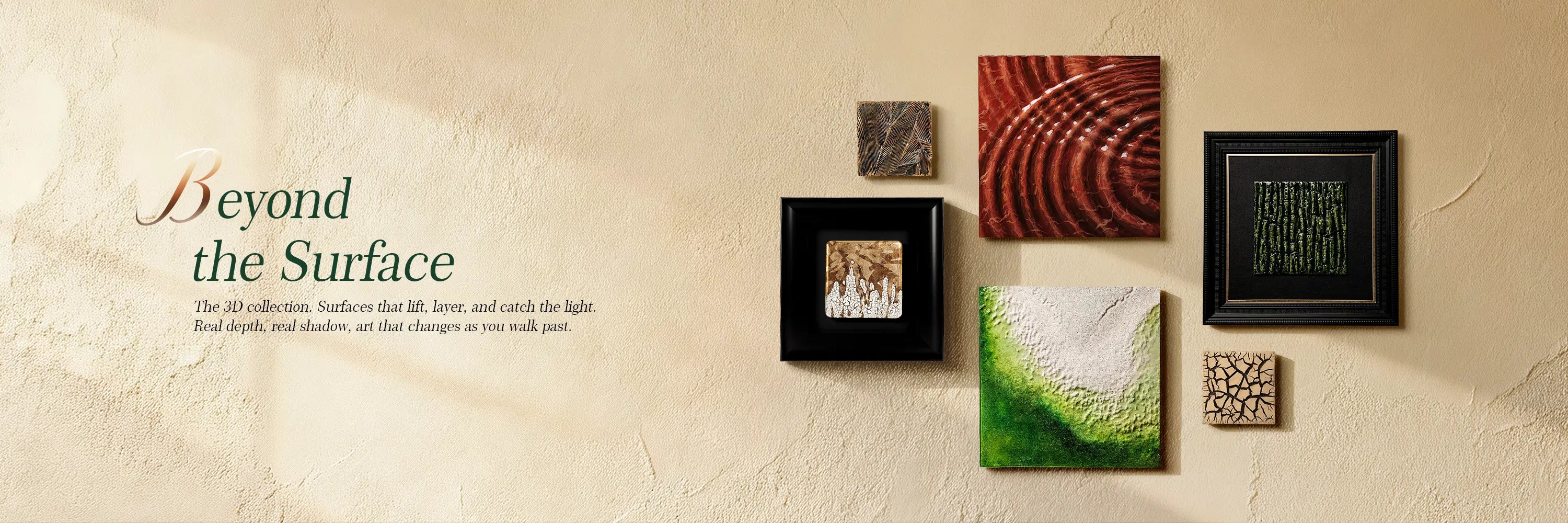 3D Wall Art feng shui collection – carved textures and layered artistry to enhance spaces and awaken vitality | AetherCanvas