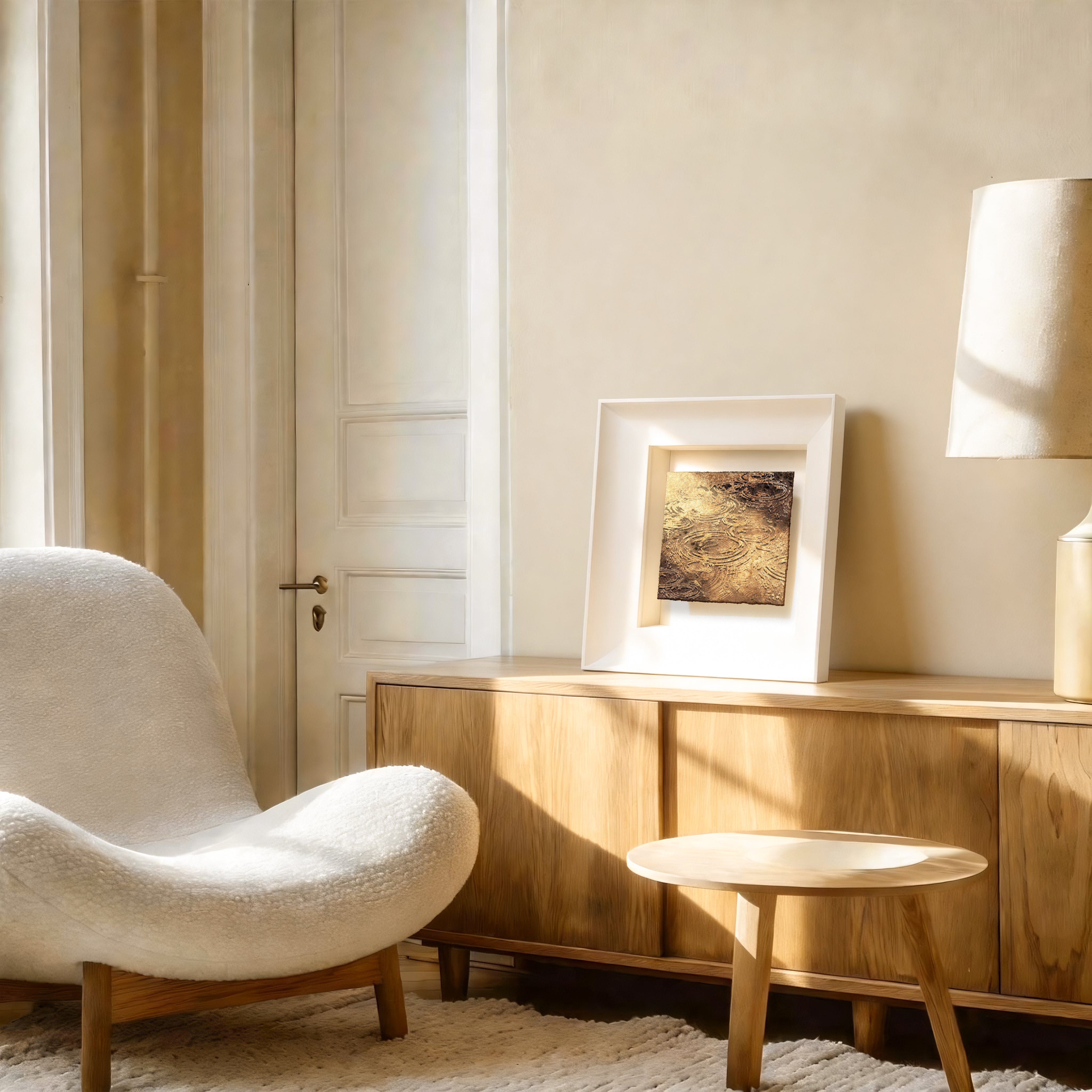 Autumn and Ripples Fired Foil Handcrafted Art