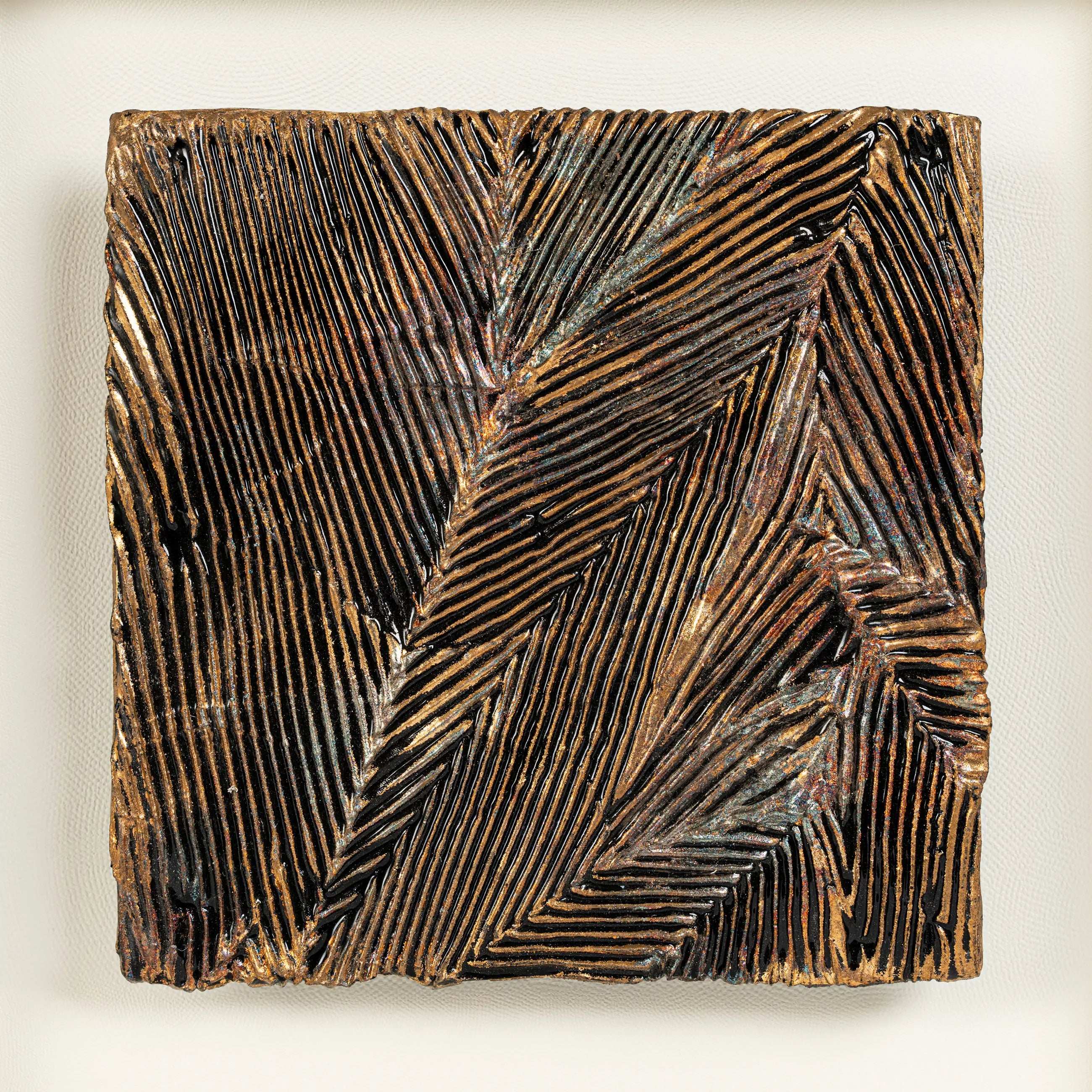 Striae — Patinated Foil · Aura Frame
