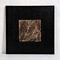 Black Gold Mountain Range Fired Foil Handcrafted Art