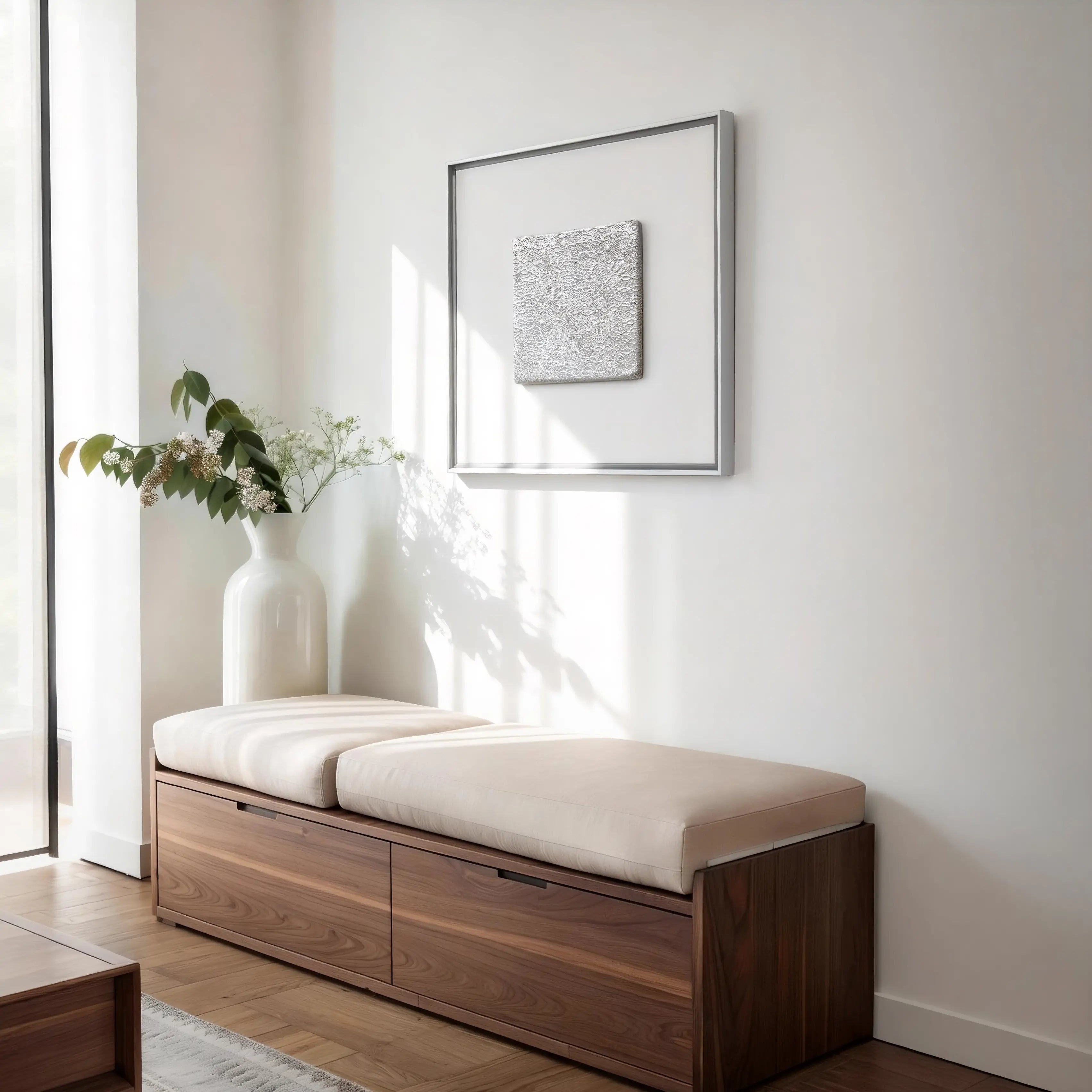 Tendril — Silver Foil · Aura Frame