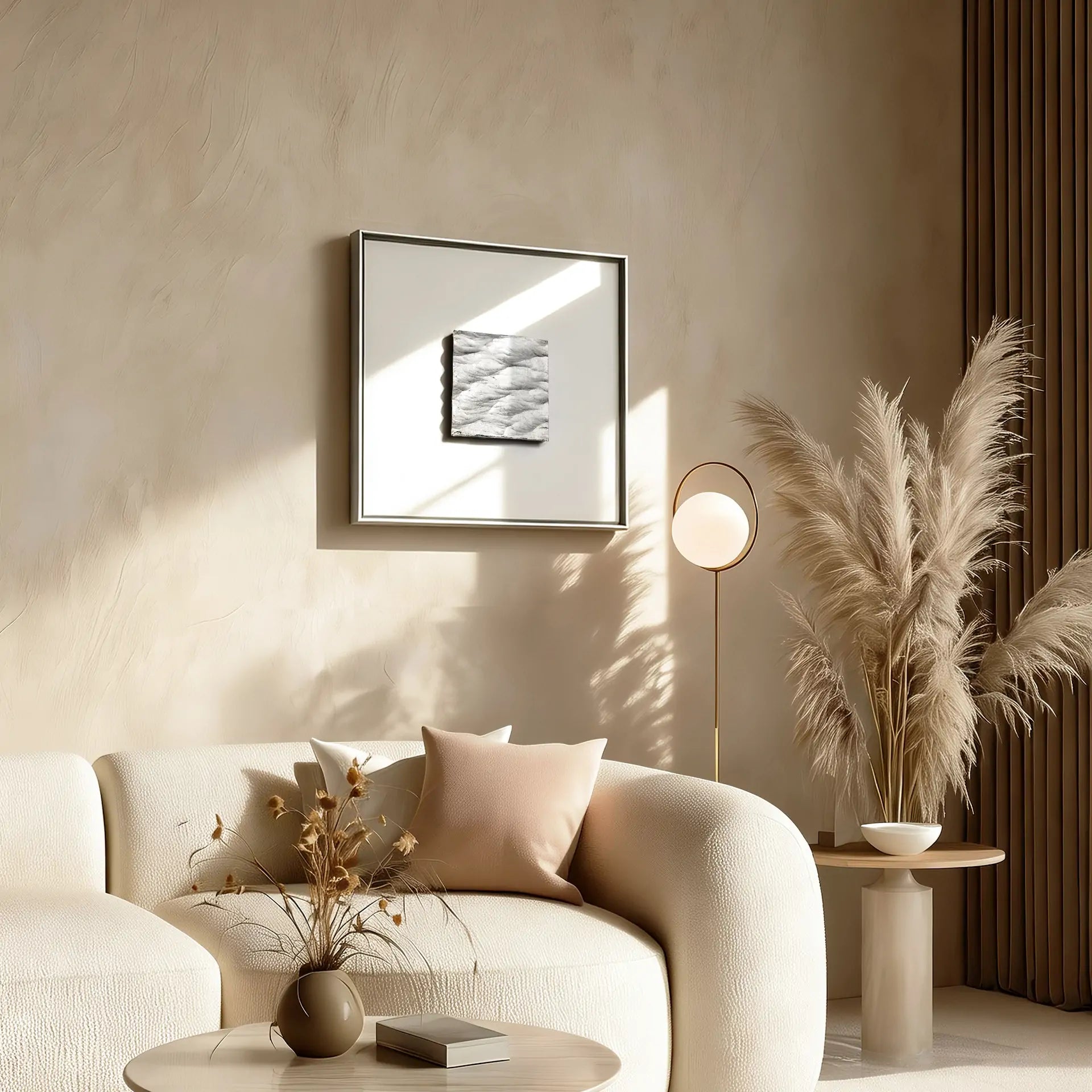 Lunar Tide — Silver Foil · Aura Frame