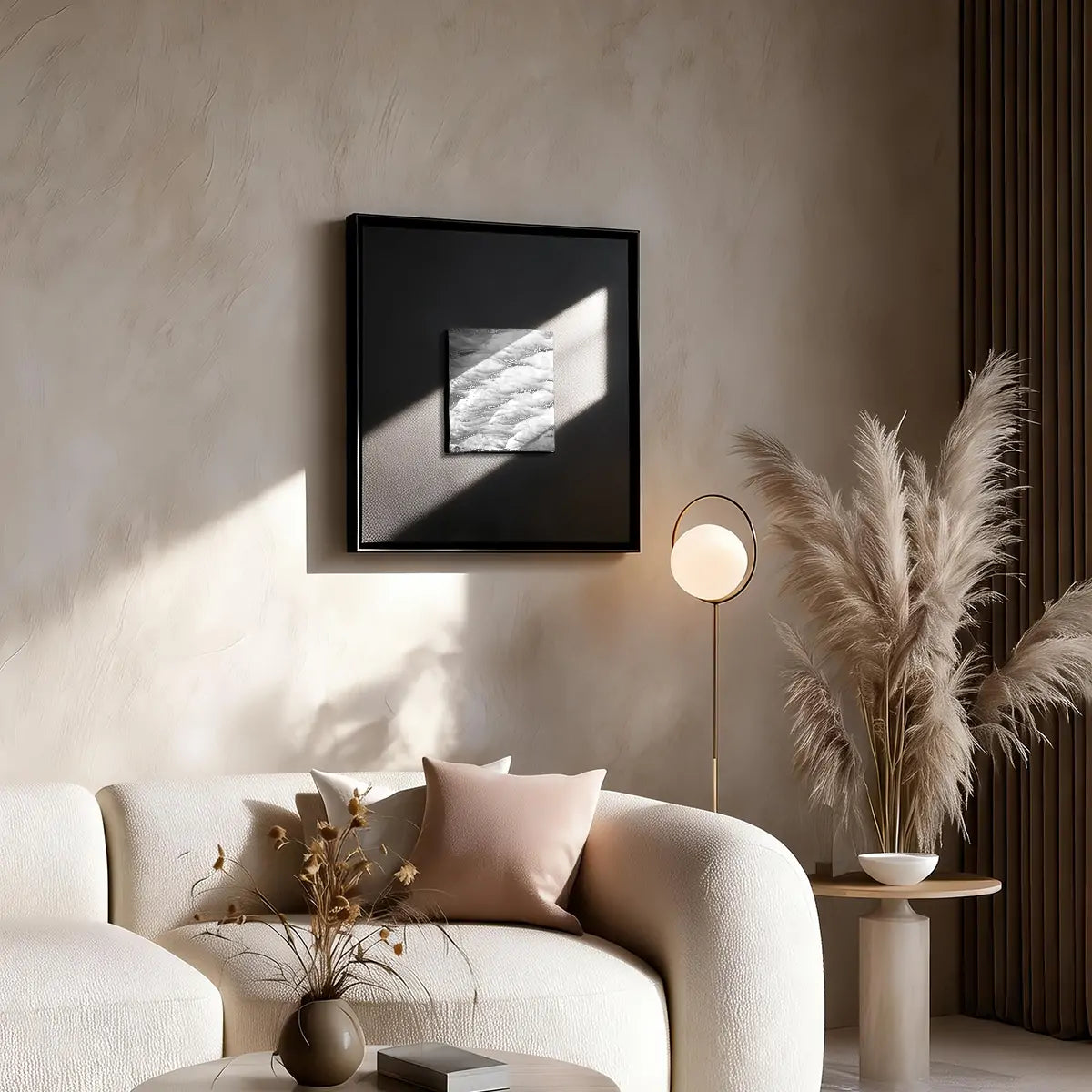 Lunar Tide — Silver Foil · Aura Frame