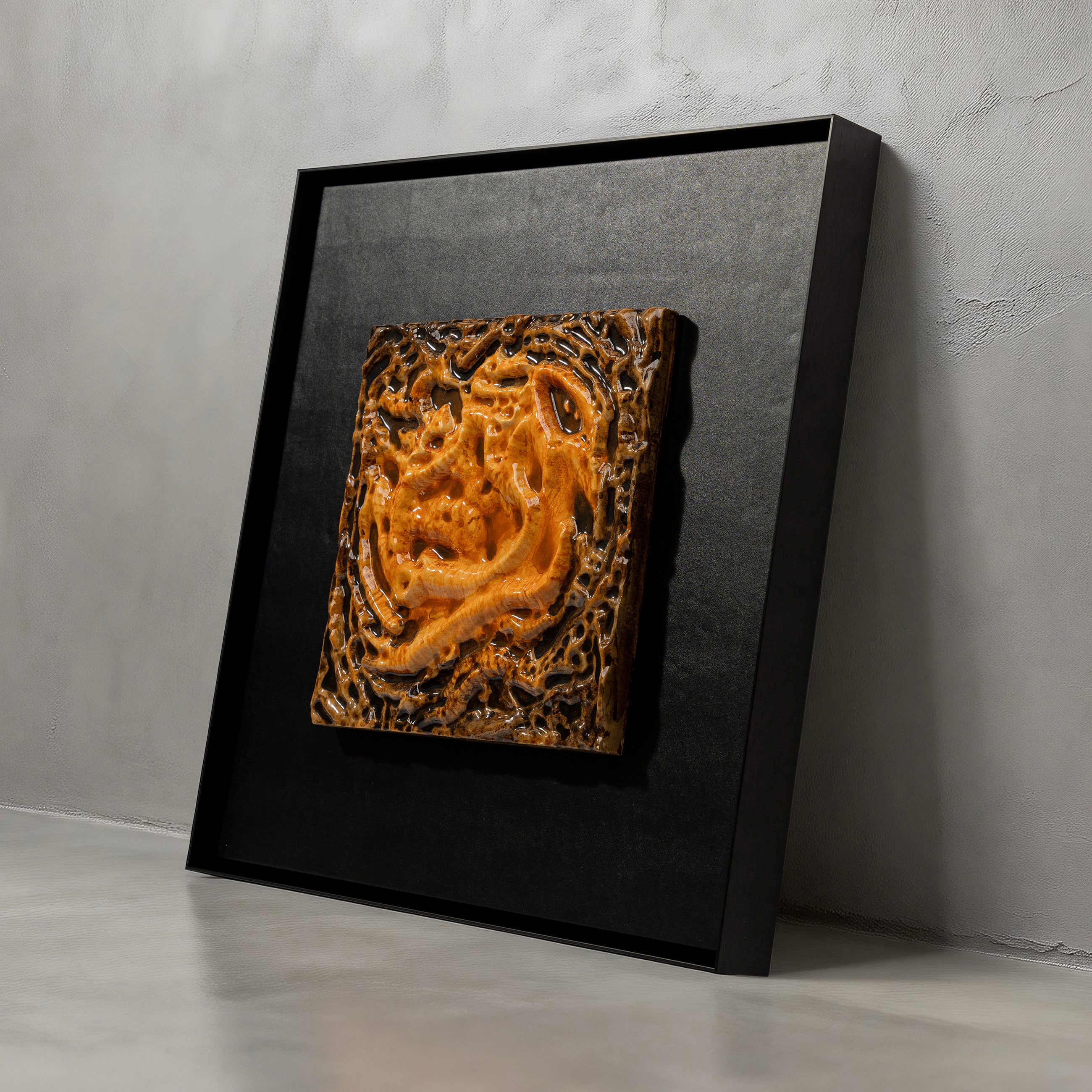 Coiled Dragon Black Metal
