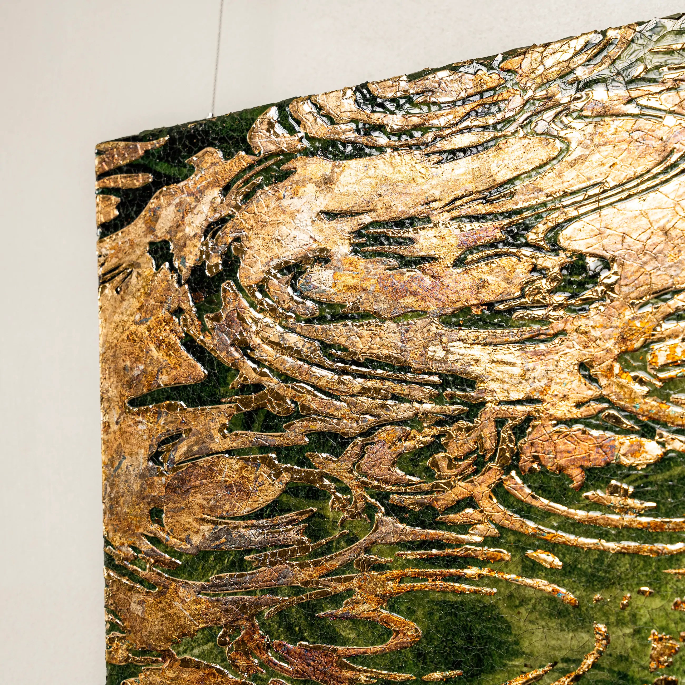 Early Spring and Ripples Fired Foil detail2