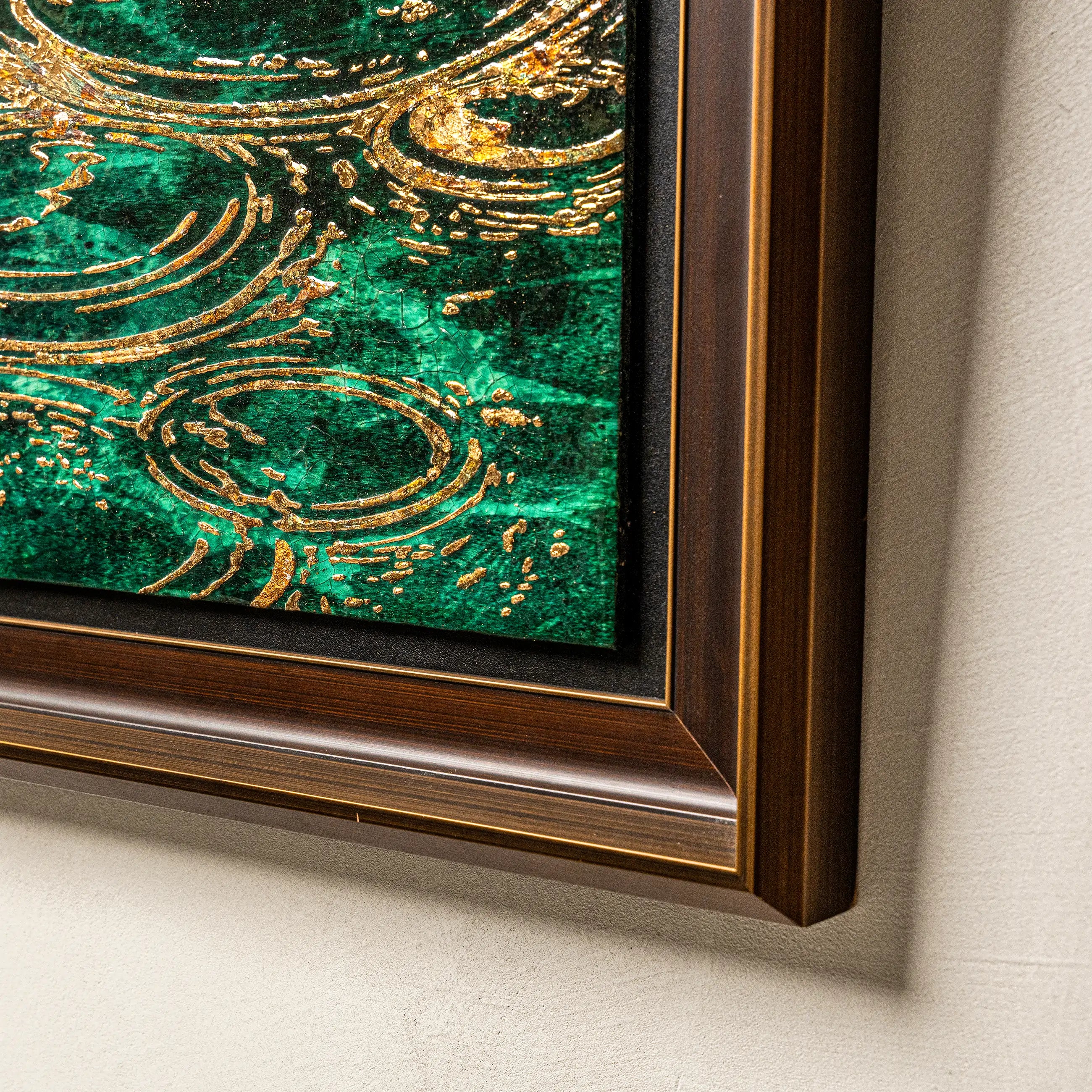 Still Water, Deep Current — Patinated Foil Grand 80 × 120 cm detail6
